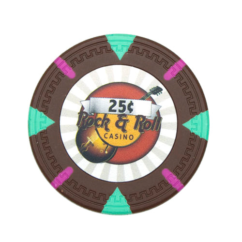 Rock & Roll 13.5-gram Poker Chips (25-pack) - Clay Composite