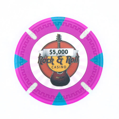 Rock & Roll 13.5-gram Poker Chips (25-pack) - Clay Composite