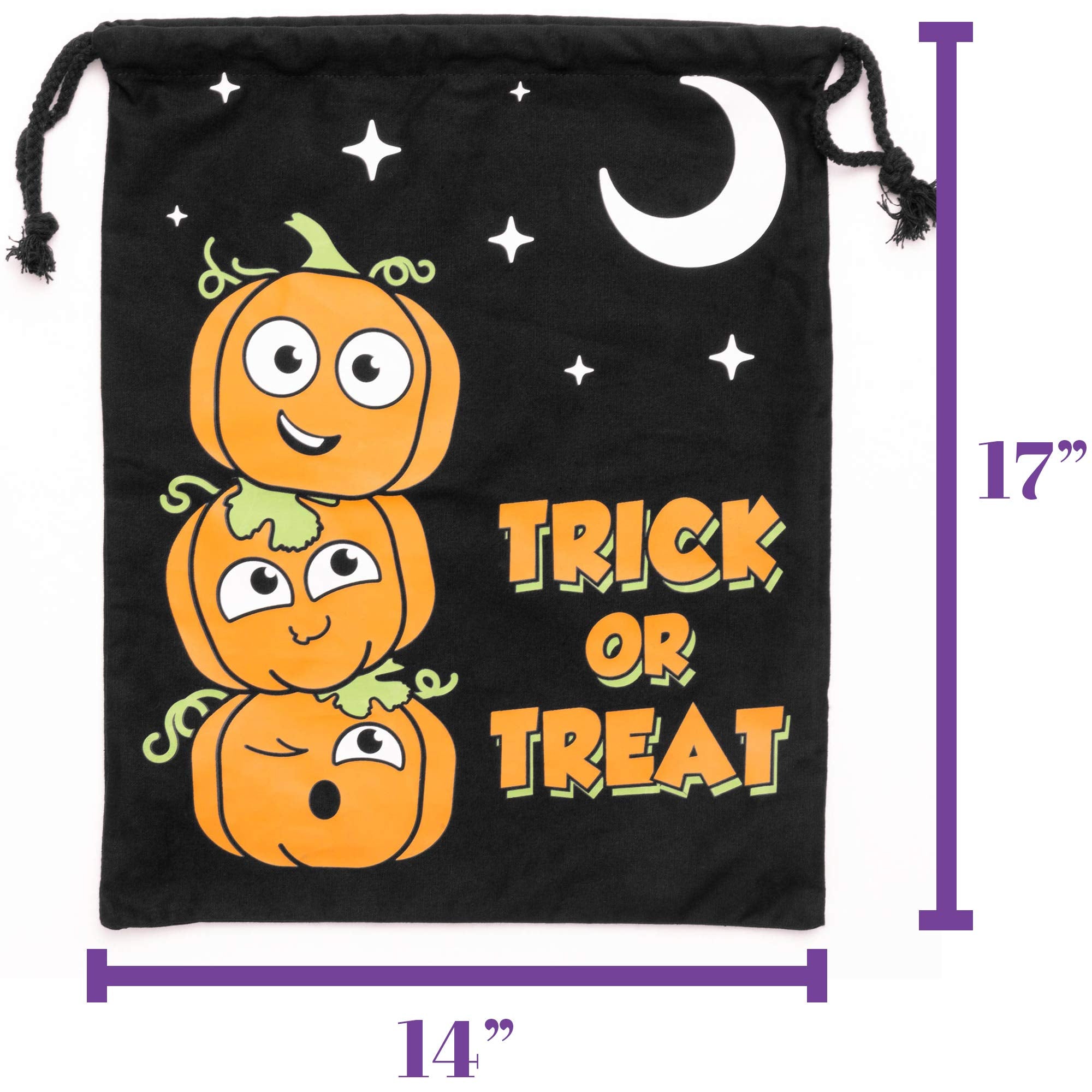 Trick or Treat Pumpkins Canvas Bag