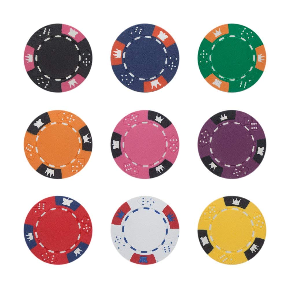 Crown & Dice 14-gram Poker Chips (25-pack)