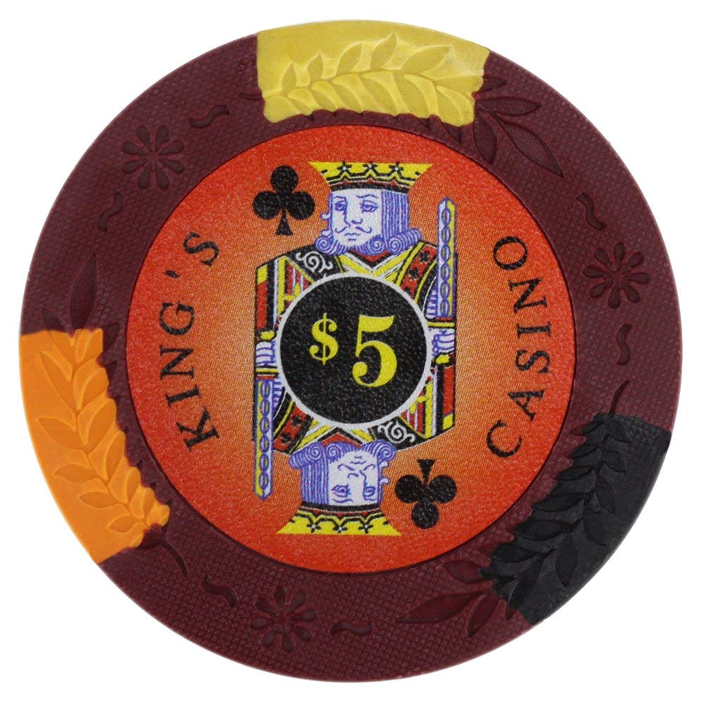 King's Casino 14-gram Poker Chips (25-pack) - Pro Clay