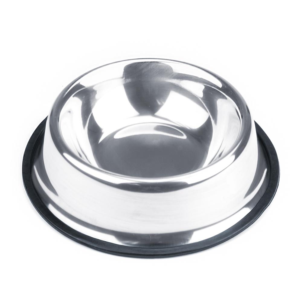 Stainless Steel Dog Bowls - Non-Slip Rubber Base