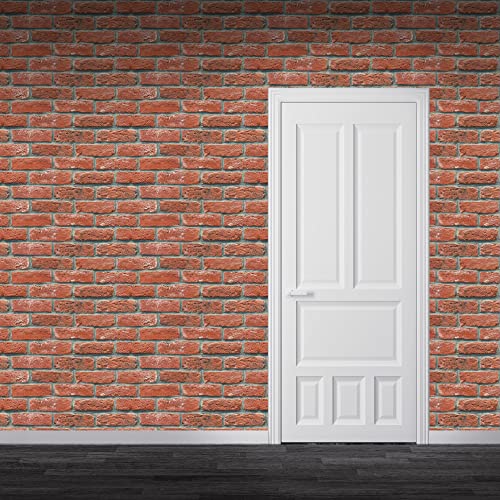 Brick Wall Backdrop & Scene Setter - Party Decoration Supply - 1 Pack