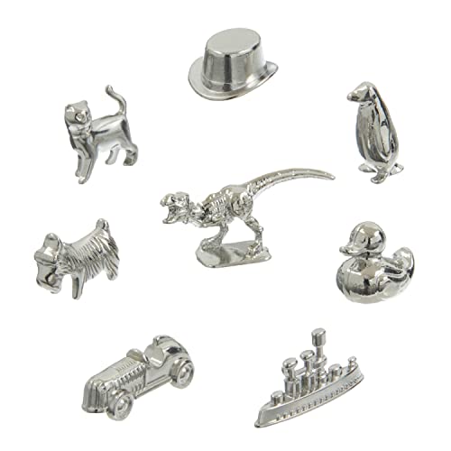 Replacement Metal Pawns Compatible with Monopoly - Various Pieces