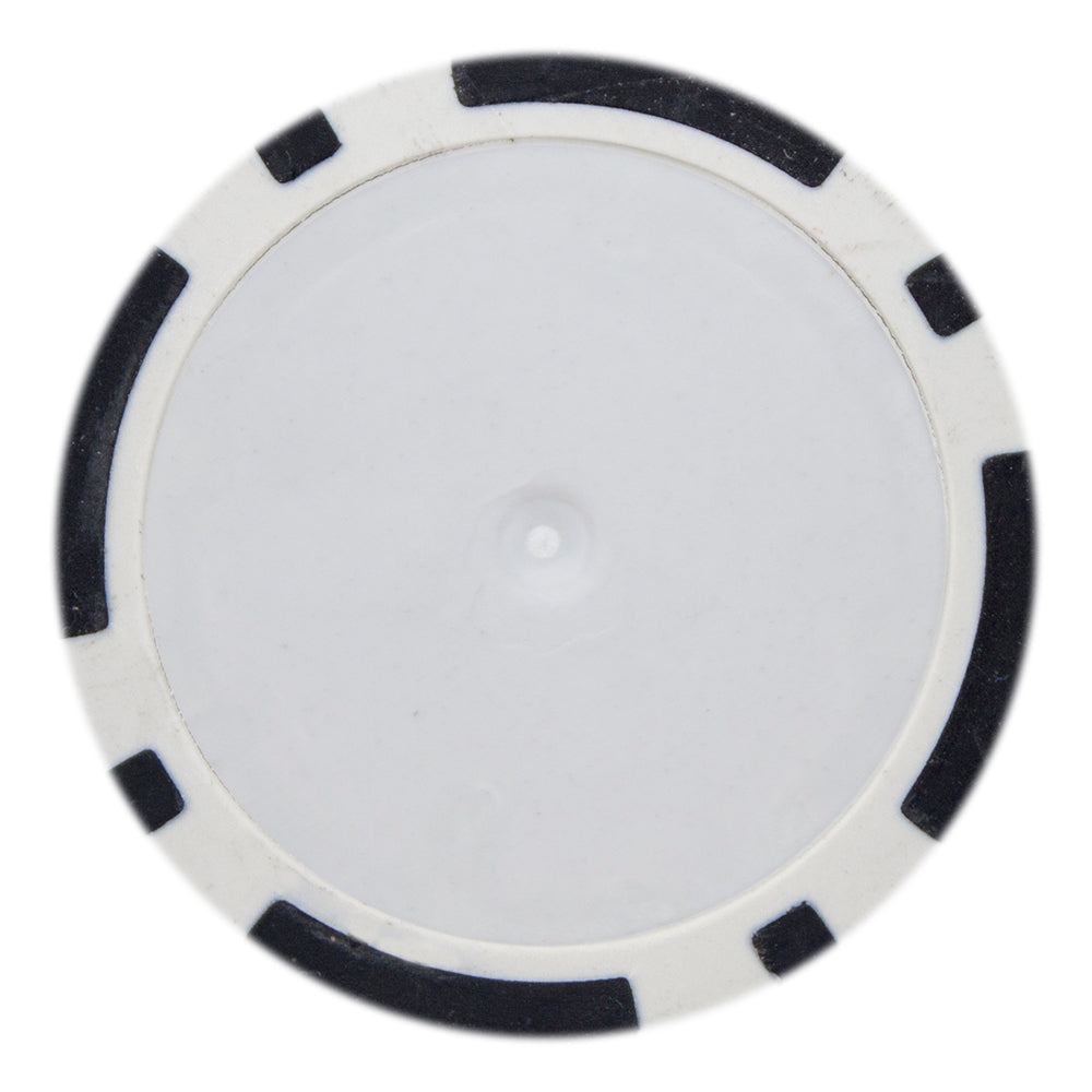 Blank 8 Stripe 14-gram Poker Chips (25-pack) - Clay Composite