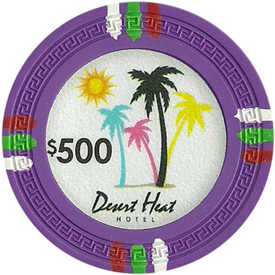 Desert Heat 13.5-gram Poker Chips (25-pack) - Clay Composite