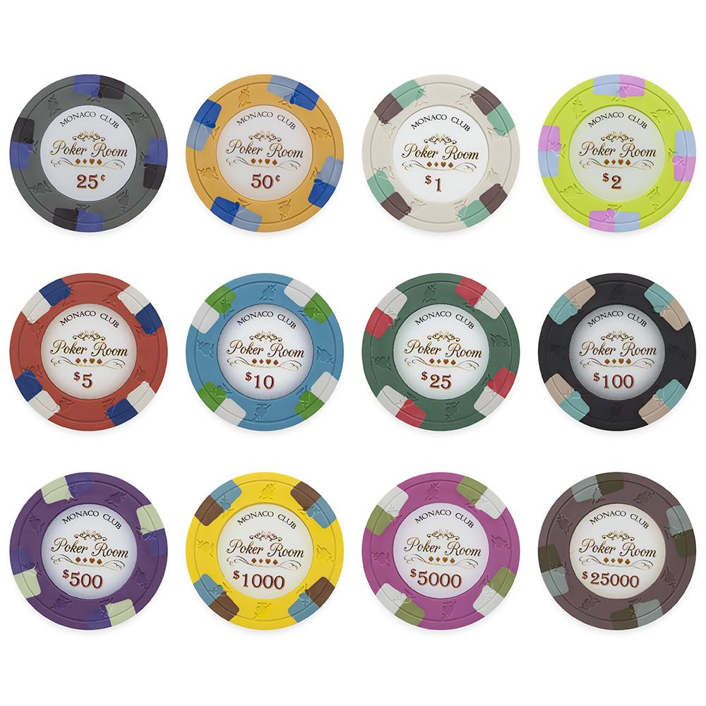 Poker Chip Sample - Monaco Club 13.5-gram Clay Composite