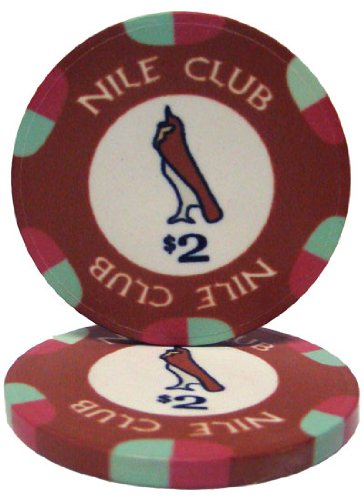 Nile Club 10-gram Ceramic Poker Chips (25-pack) - All Over Print