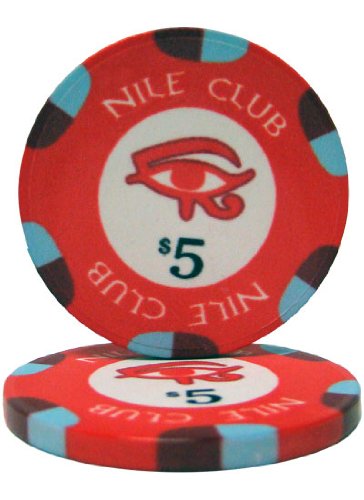 Nile Club 10-gram Ceramic Poker Chips (25-pack) - All Over Print