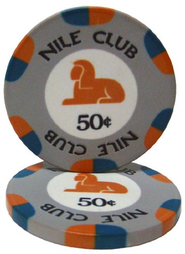 Nile Club 10-gram Ceramic Poker Chips (25-pack) - All Over Print