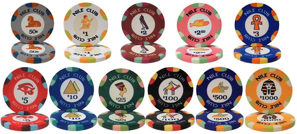 Nile Club 10 Gram Ceramic Poker Chip Sample