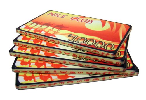 Nile Club 40-gram Ceramic Poker Plaques (10-pack), $10000