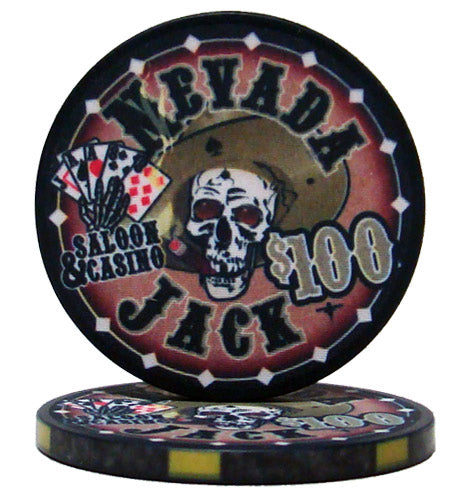 Nevada Jack 10 Gram Ceramic Poker Chip (25 Pack)