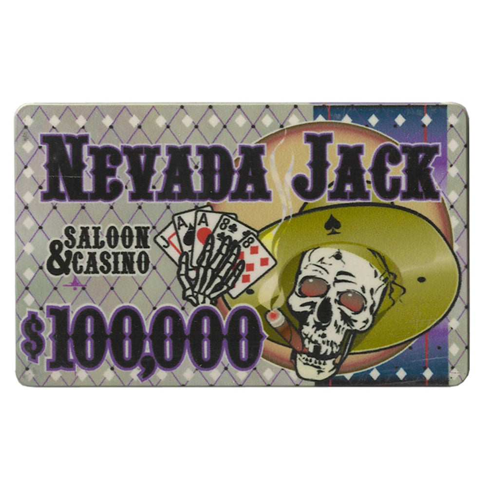 Nevada Jack 40 Gram Ceramic Poker Plaque (5 Pack)