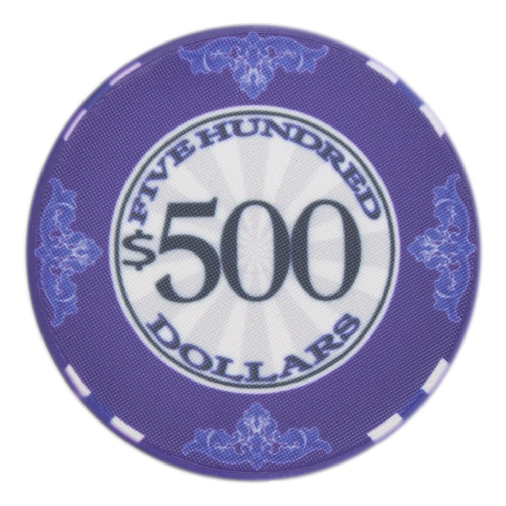 Scroll 10-gram Ceramic Poker Chips (25-pack) - All Over Print