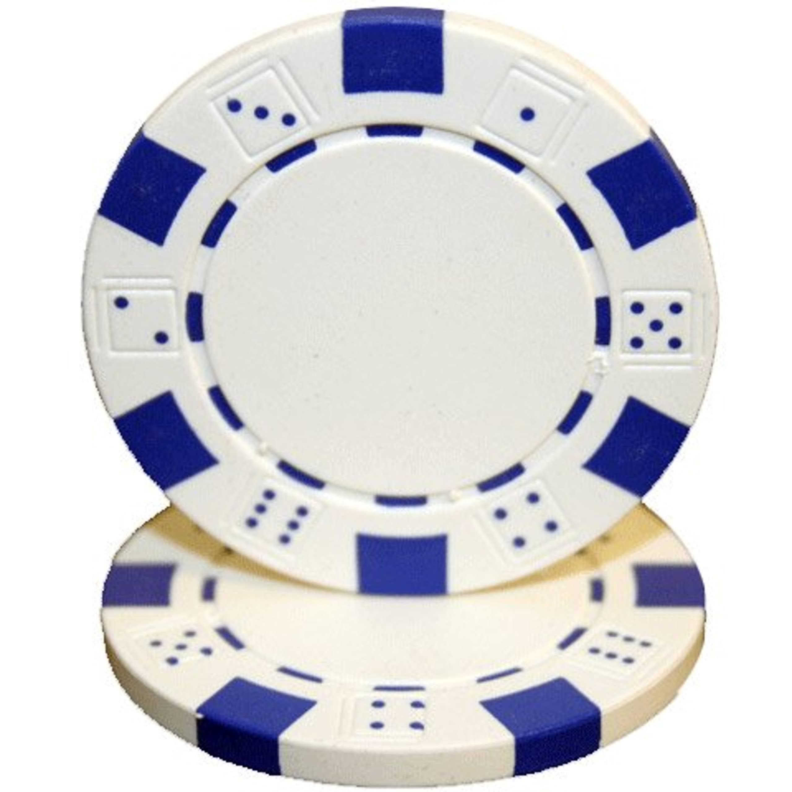 Striped Dice 11.5-gram Poker Chips (25-pack)