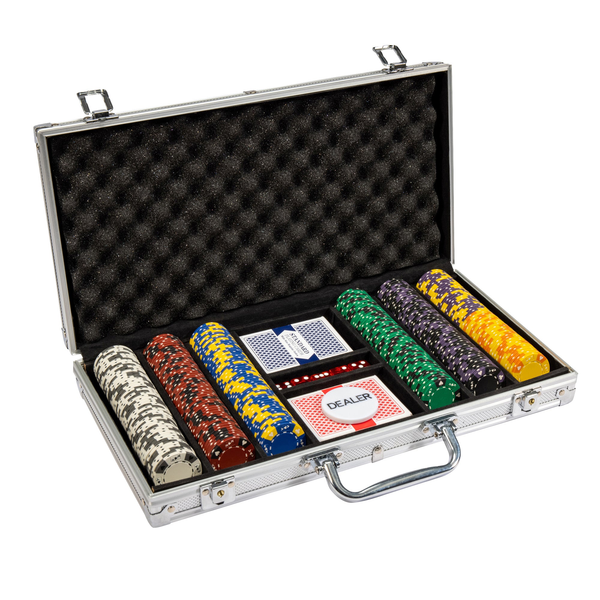 Ace King 14-gram Poker Chip Set in Aluminum Case (300 Count)