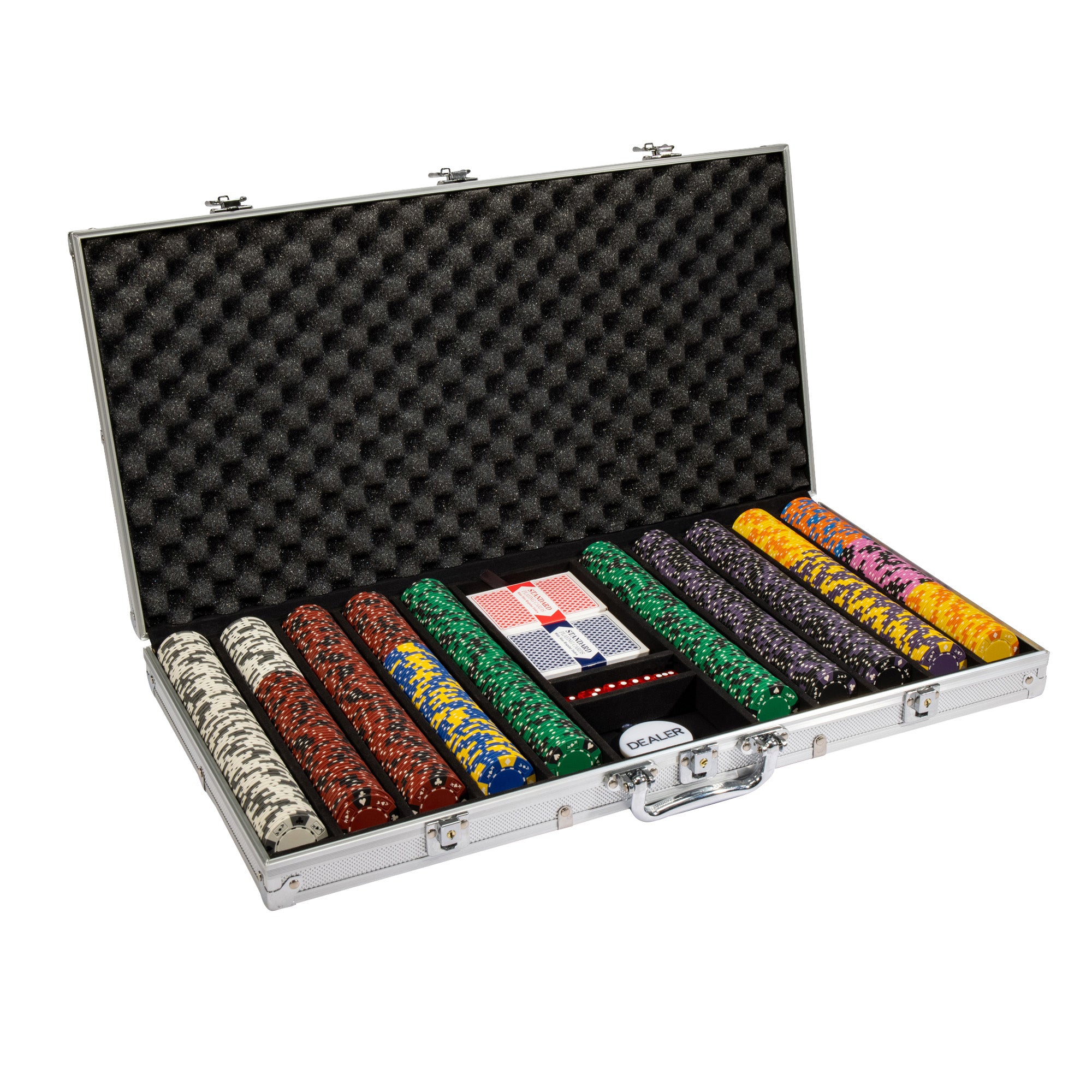 Pre-Pack - 750 Ct Ace King Suited Chip Set Aluminum Case