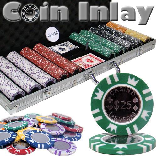 500 Ct Aluminum Custom Packaged - Coin Inlay 15 Gram Chips