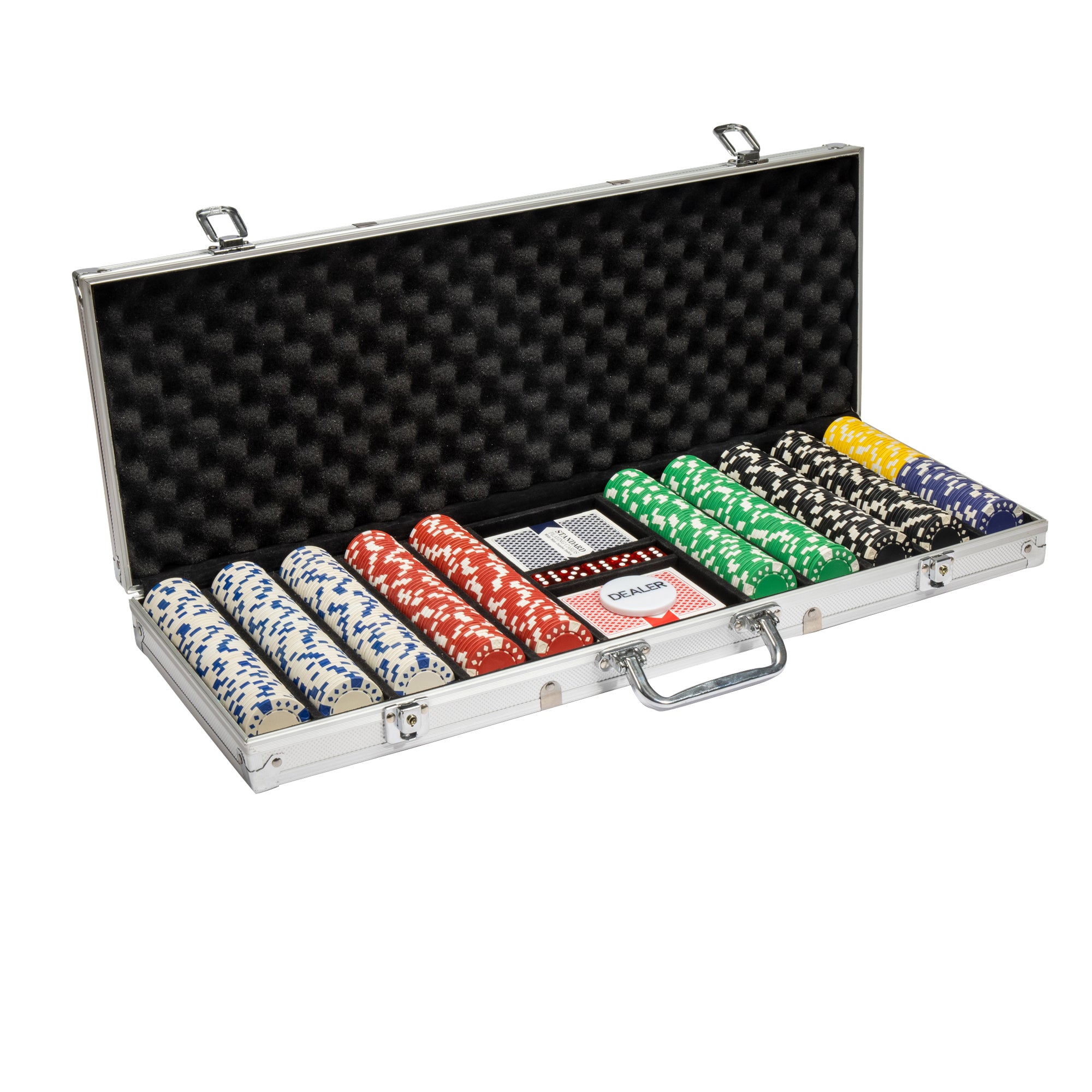 Diamond Suited 12.5-gram Poker Chip Set in Aluminum Case (500 Count)