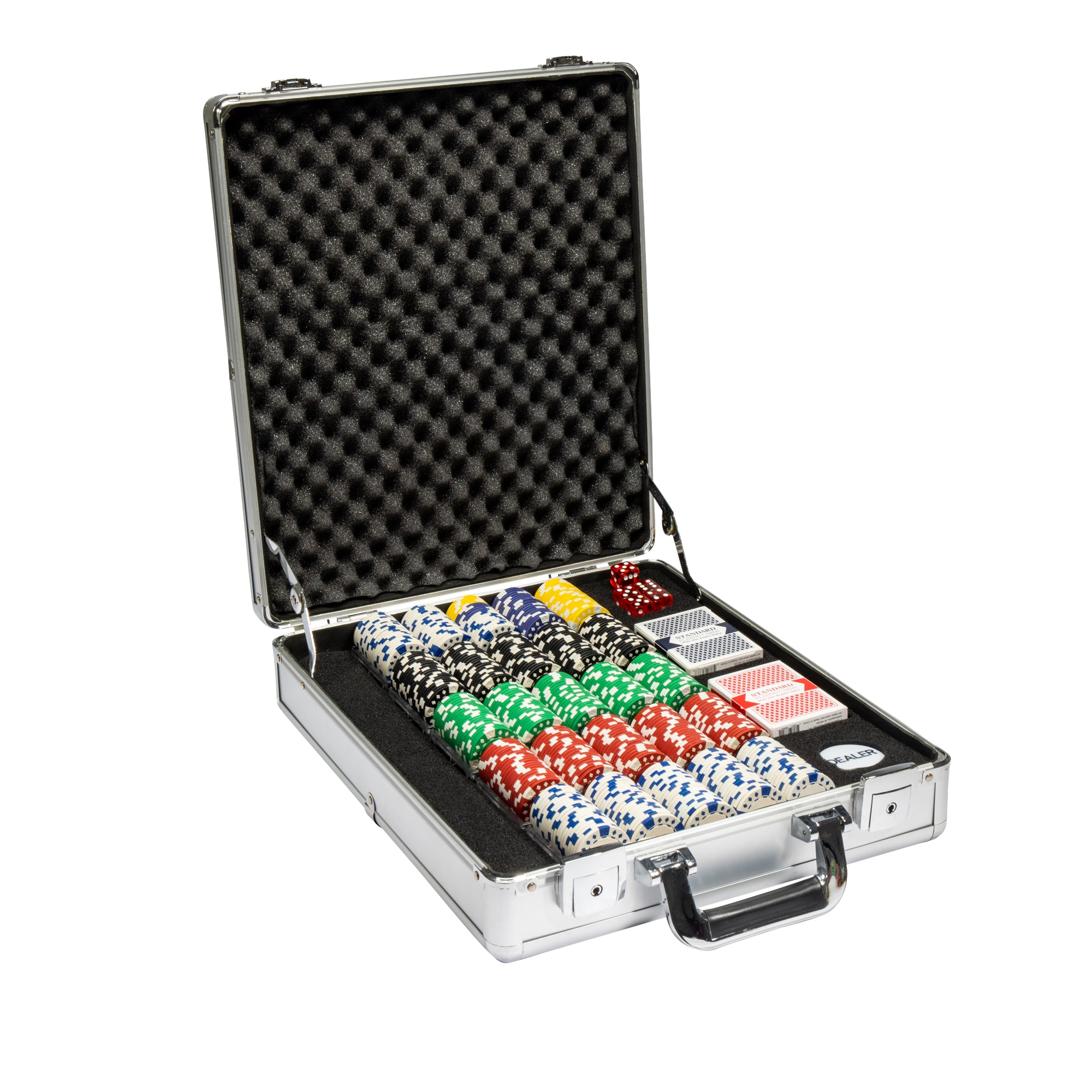 Diamond Suited 12.5-gram Poker Chip Set in Claysmith Aluminum Case (500 Count)