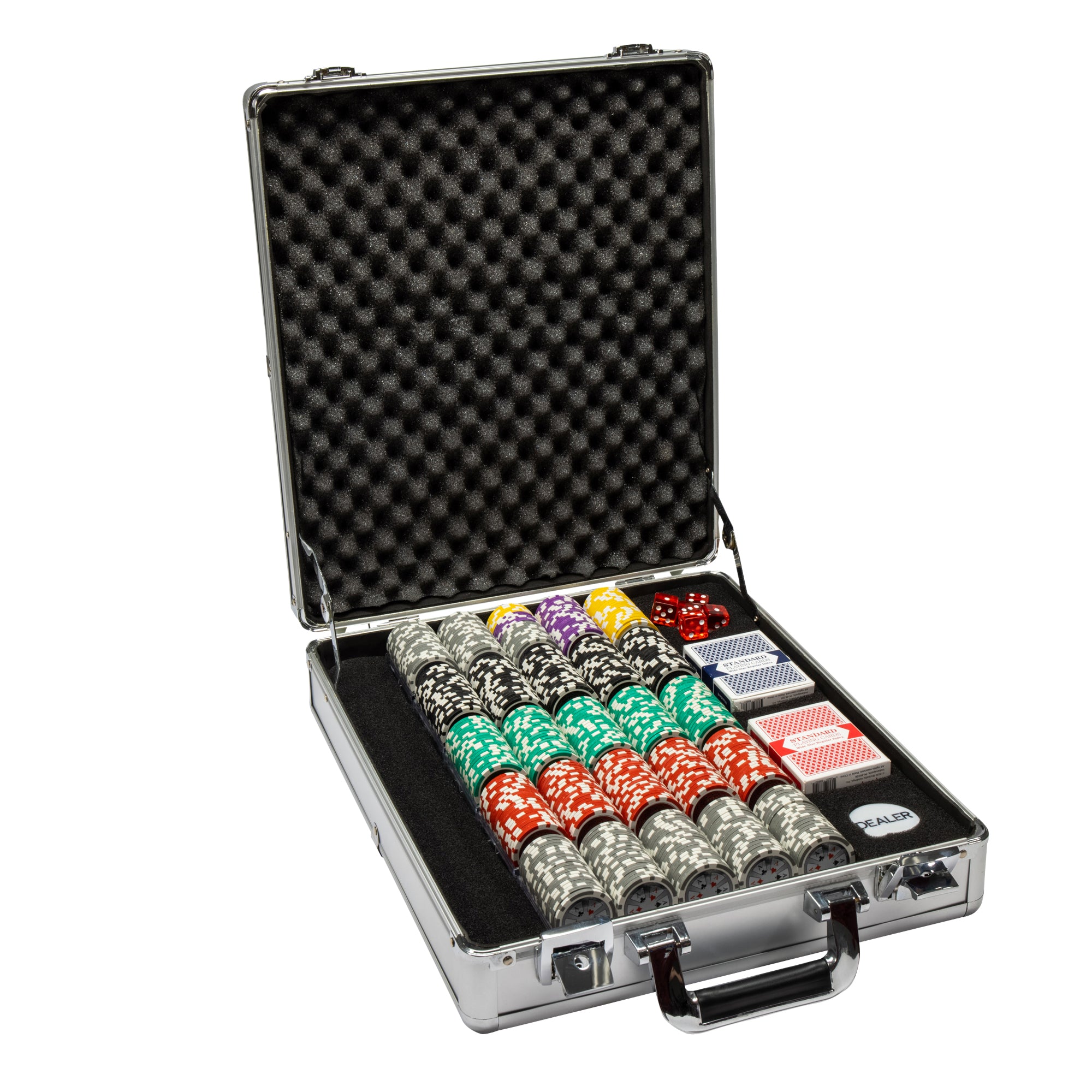 500 Ct Hi Roller 14 Gram Poker Chip Set w/ Claysmith Case