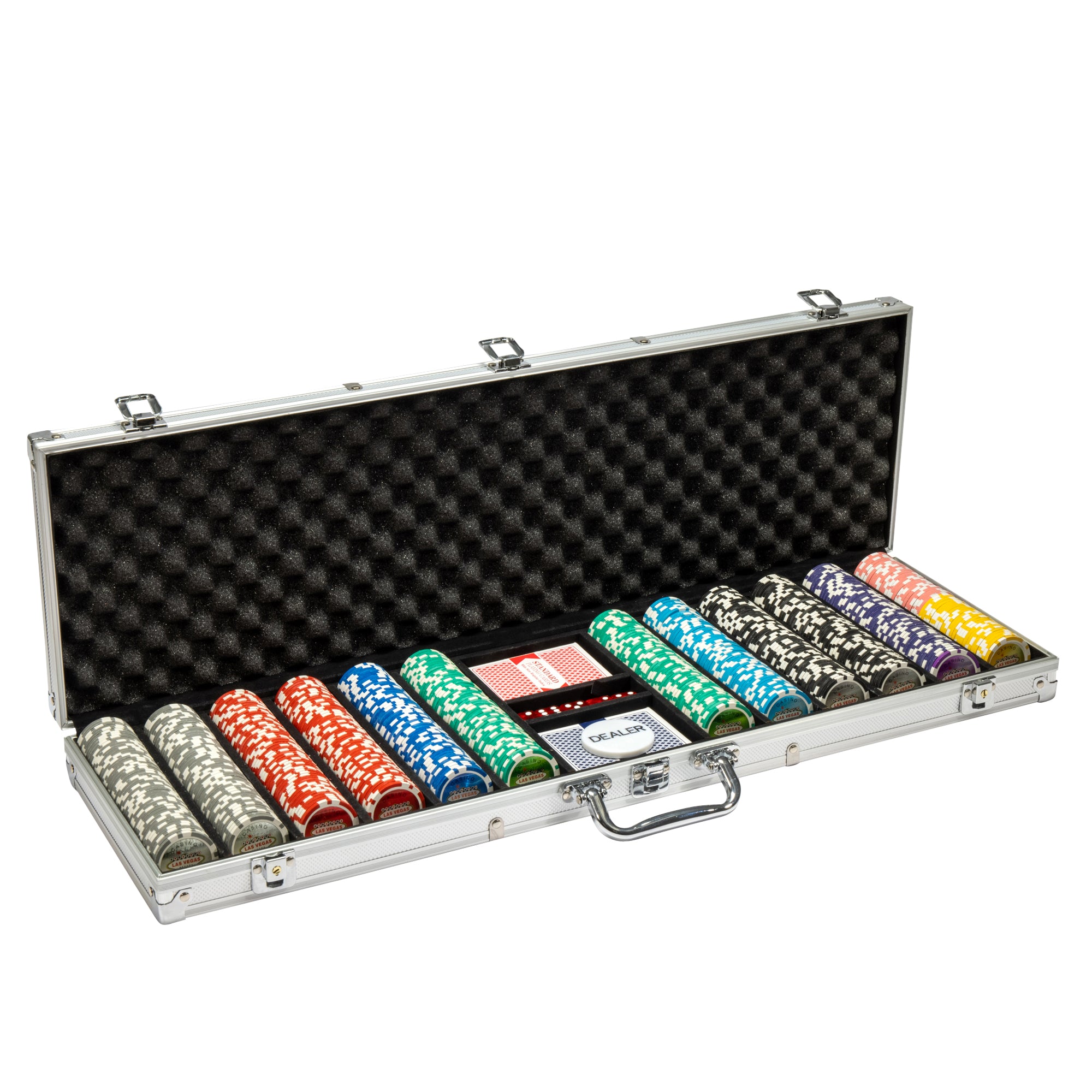 600 Ct Las Vegas 14 Gram Poker Chip Set w/ Aluminum Case