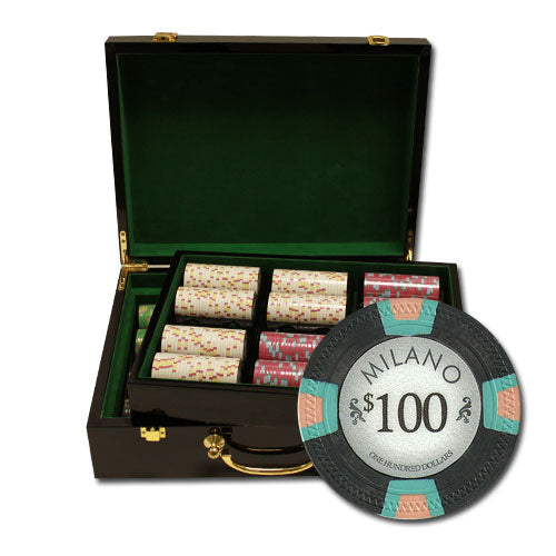 500Ct Claysmith Gaming "Milano" Chip Set in Hi Gloss Case