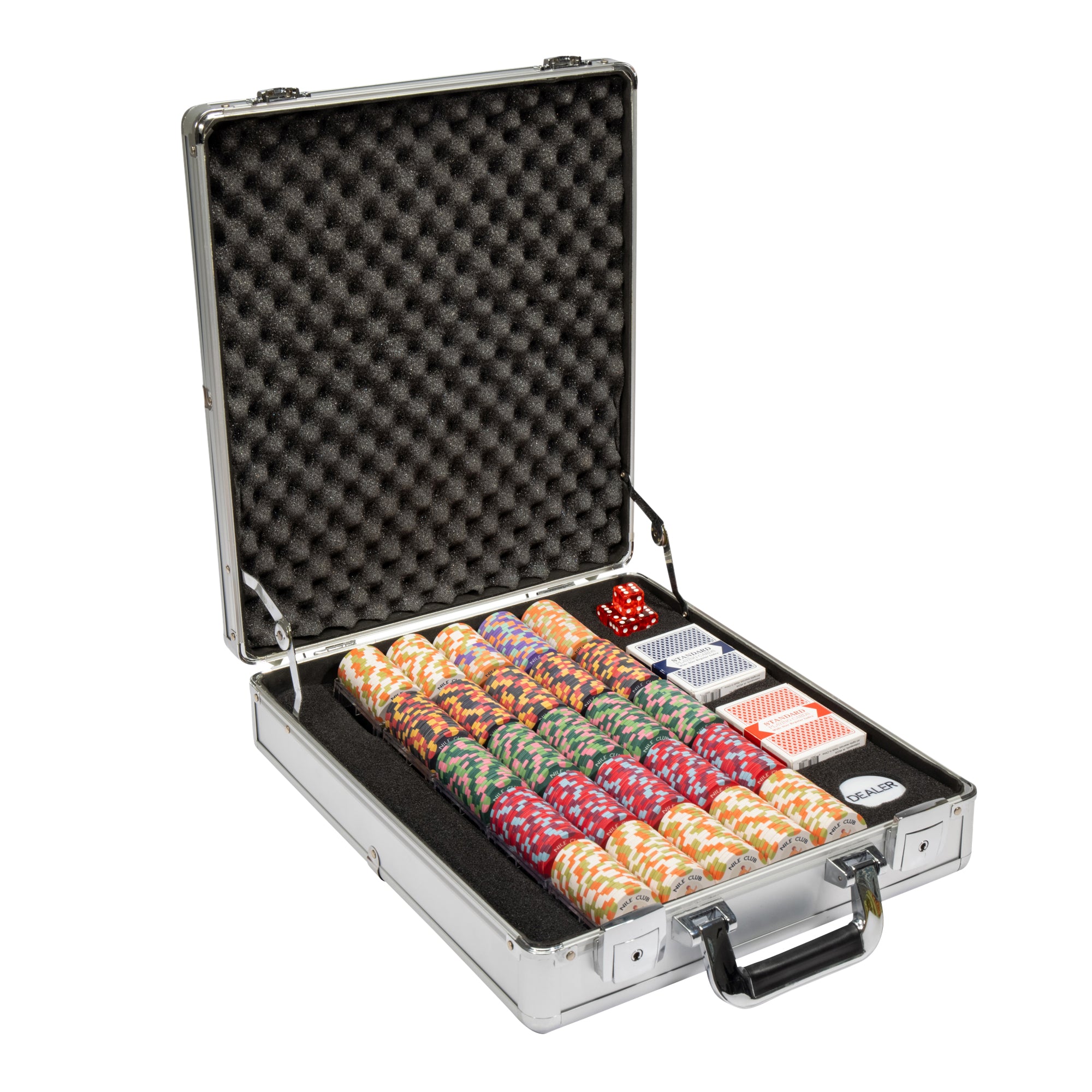 500 Ct Nile Club Poker Chip Set Claysmith Case