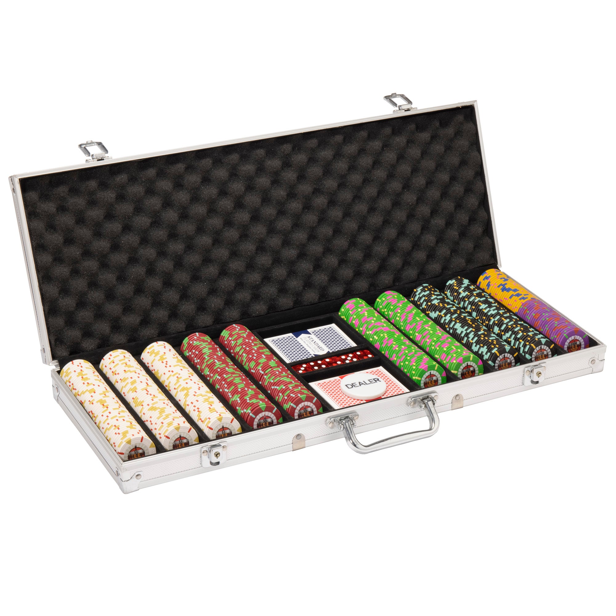 500Ct Claysmith Gaming 'Rock & Roll' Chip Set in Aluminum Case