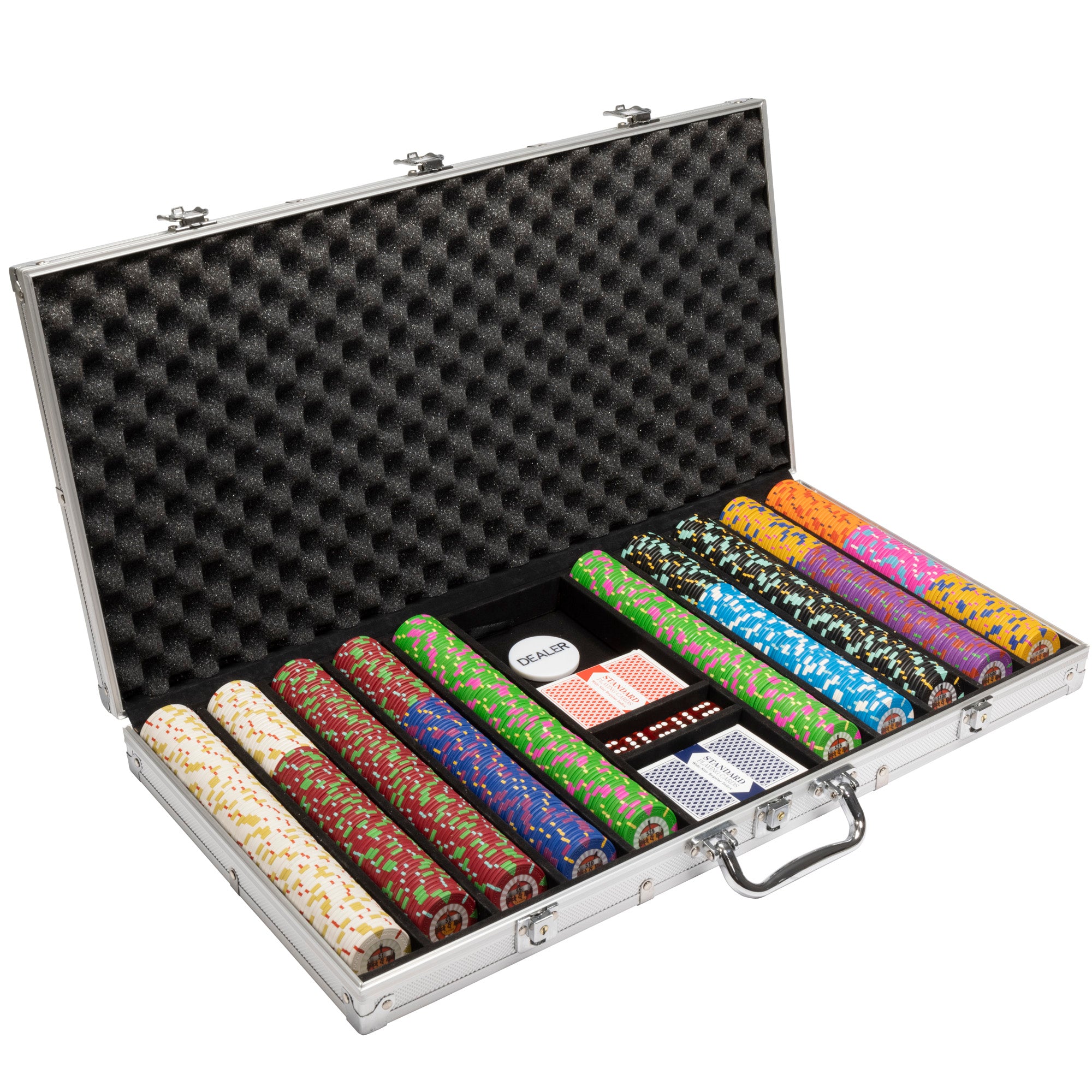 750Ct Claysmith Gaming 'Rock & Roll' Chip Set in Aluminum Case