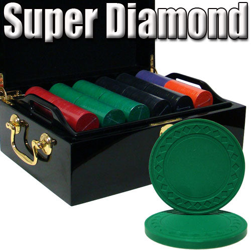 Custom Breakout 500 Ct Super Diamond Chip Set - Mahogany