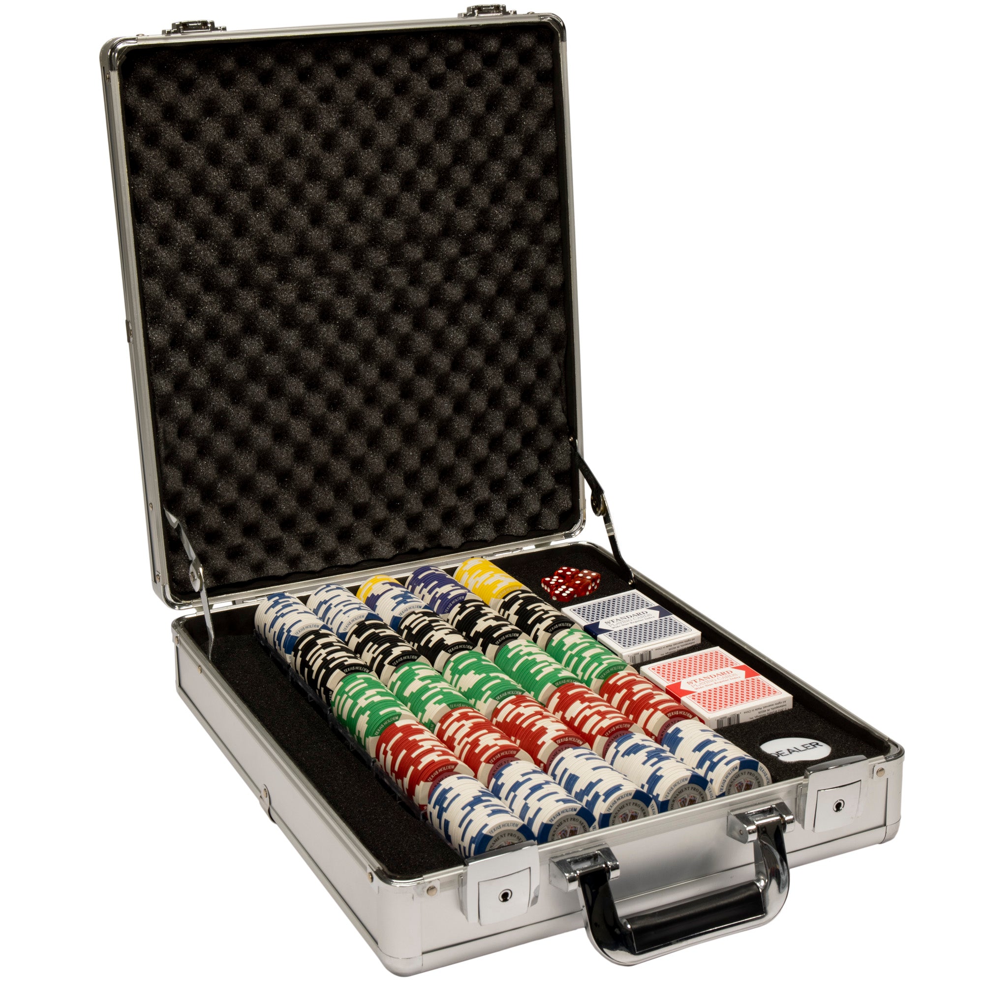 Tournament Pro 11.5-gram Poker Chip Set in Claysmith Aluminum Case (500 Count)