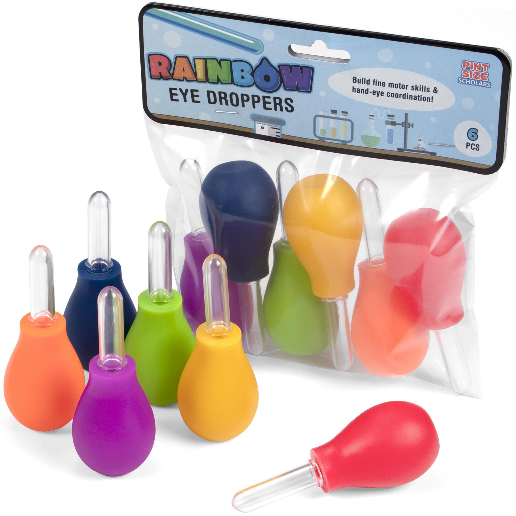 Rainbow Eye Droppers, 6-pack