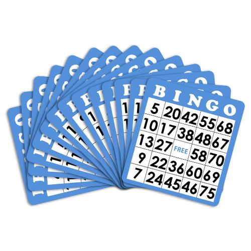 50-pack Blue Bingo Cards