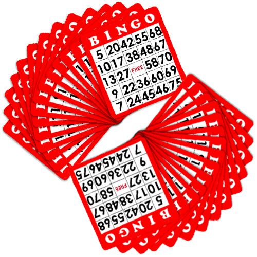 Bingo Cards (100-pack Red)