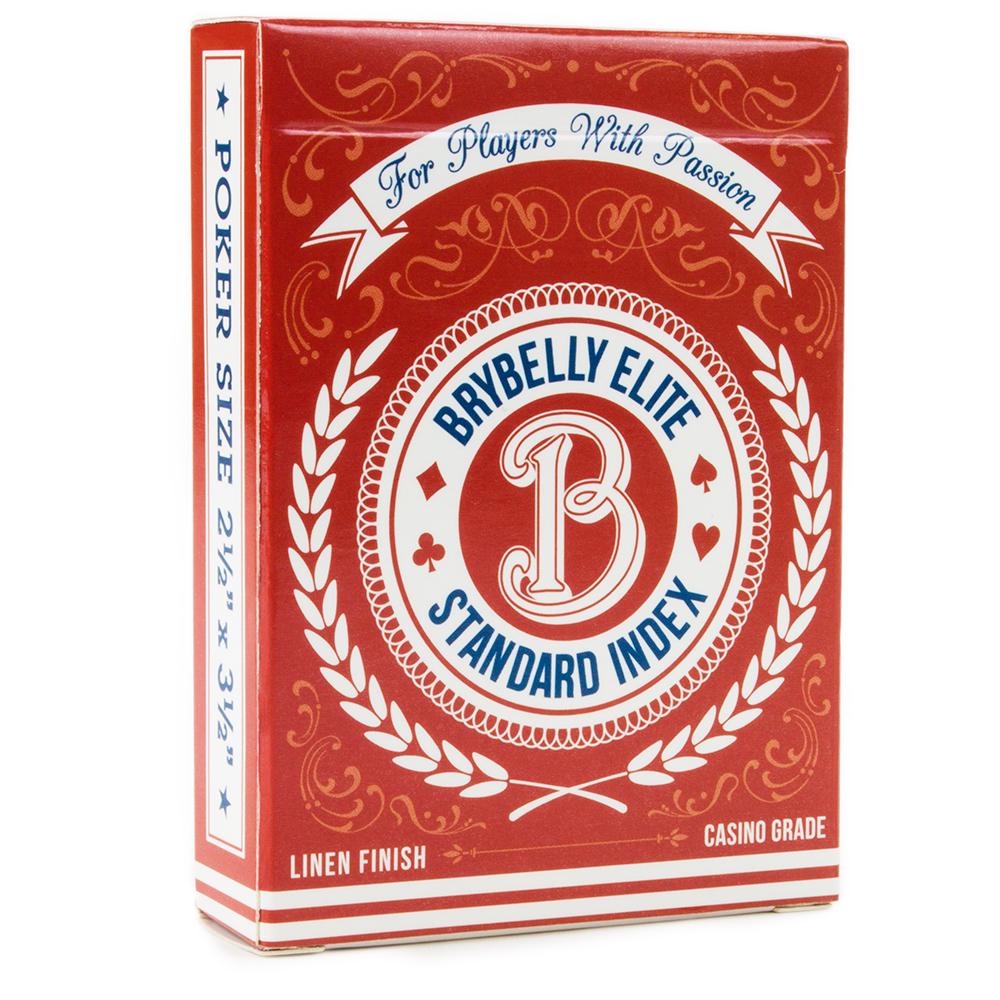 Brybelly Elite Playing Cards, Red