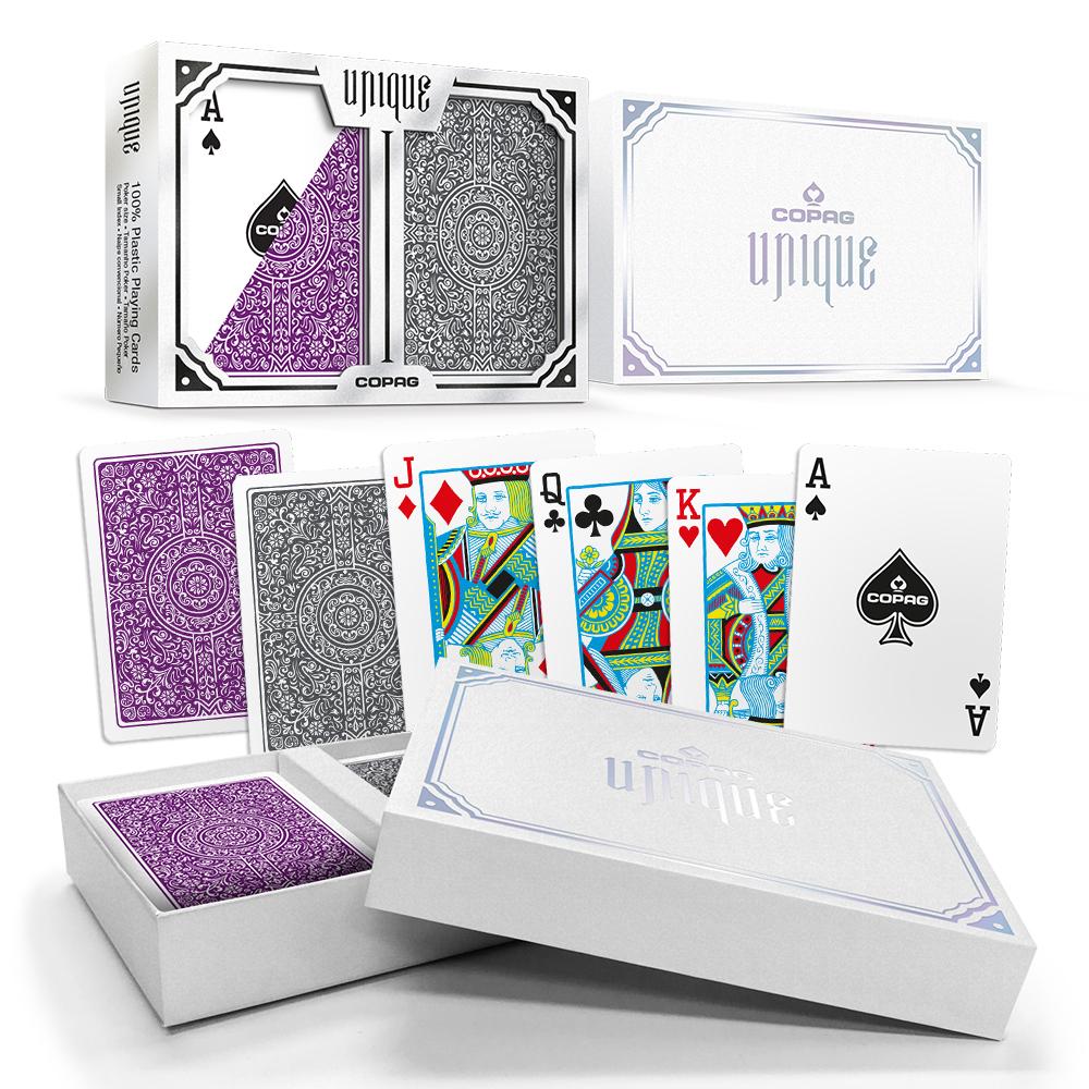 Copag Unique Plastic Playing Cards - Poker Size, Regular Index