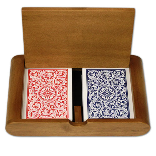 Copag 1546 Plastic Playing Cards in Wooden Gift Box
