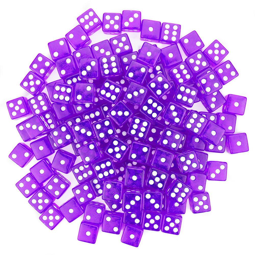 Game Dice, 16 mm (100-pack Purple)