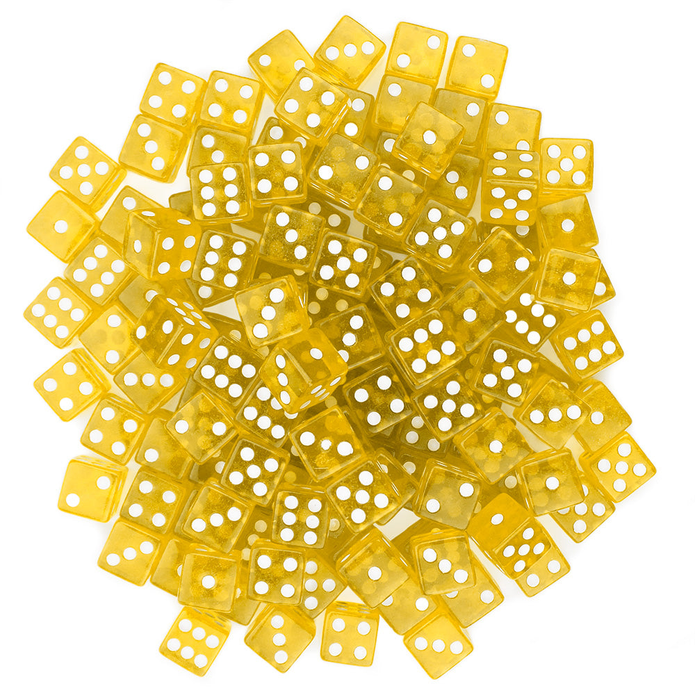 Game Dice, 16 mm (100-pack Yellow)