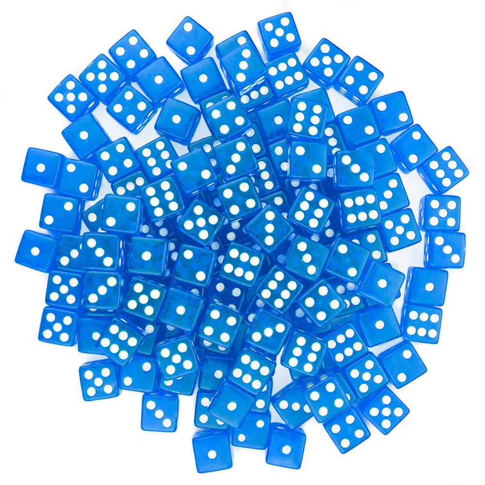 Game Dice, 16 mm (100-pack Blue)