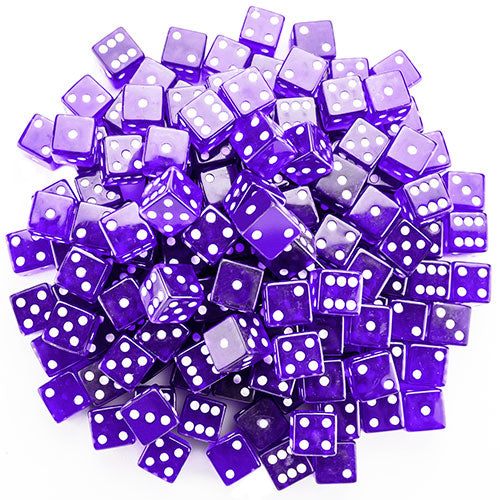 Game Dice, 19 mm (100-pack Purple)