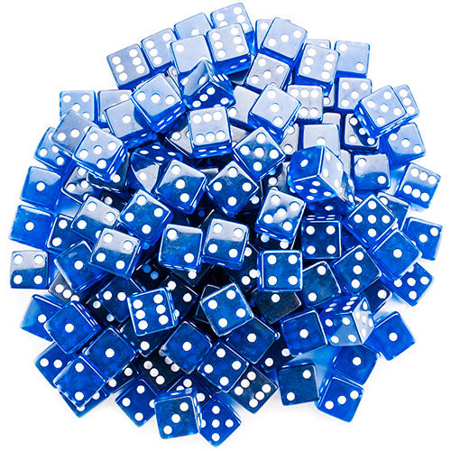 Game Dice, 19 mm (100-pack Blue)