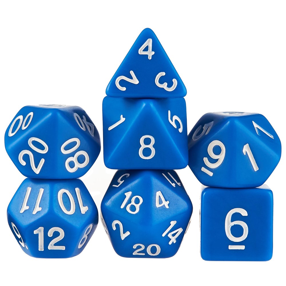 Wiz Dice Series I: Polyhedral Dice Set, Blue