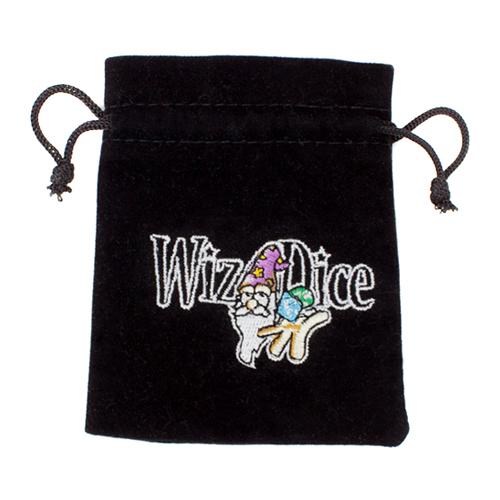 Medium 3in x 4in Embroidered Velour Pouch with Drawstring