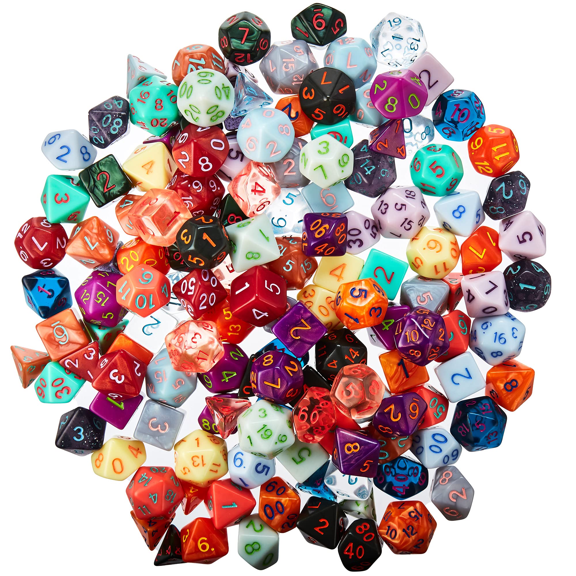 Wiz Dice Series IV: Bag of Splendor - 20 Polyhedral Dice Sets (140 Pieces)