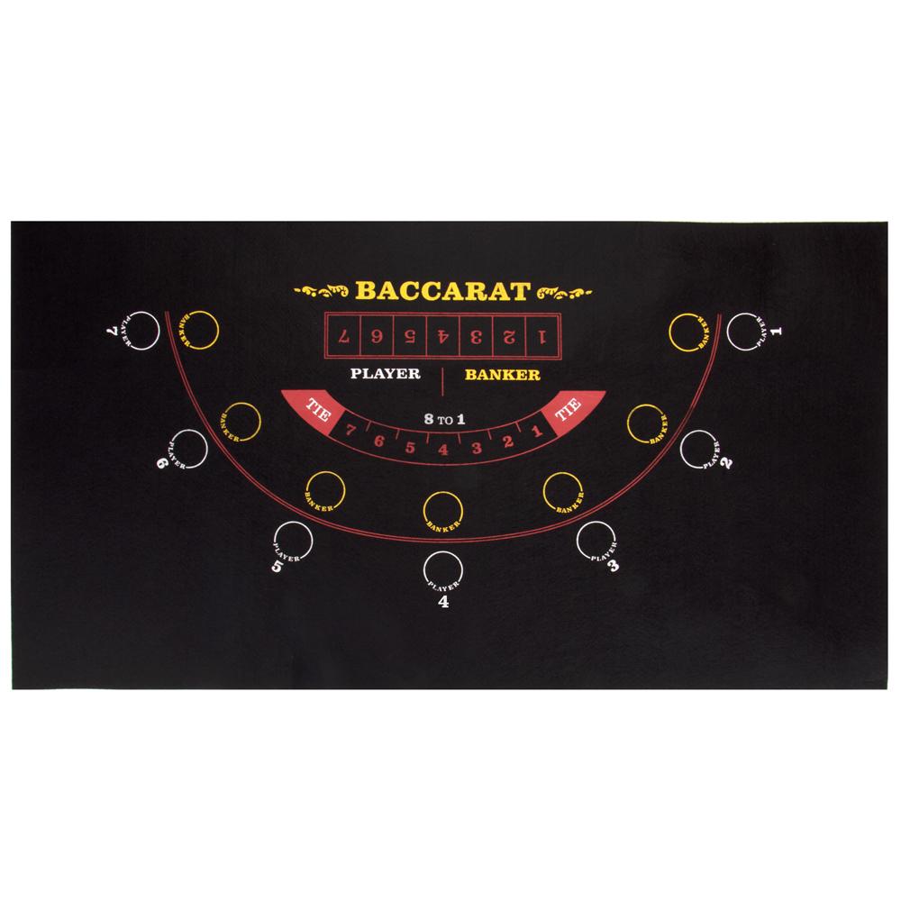 Mini Casino Table Felt - Baccarat - 36" x 18"