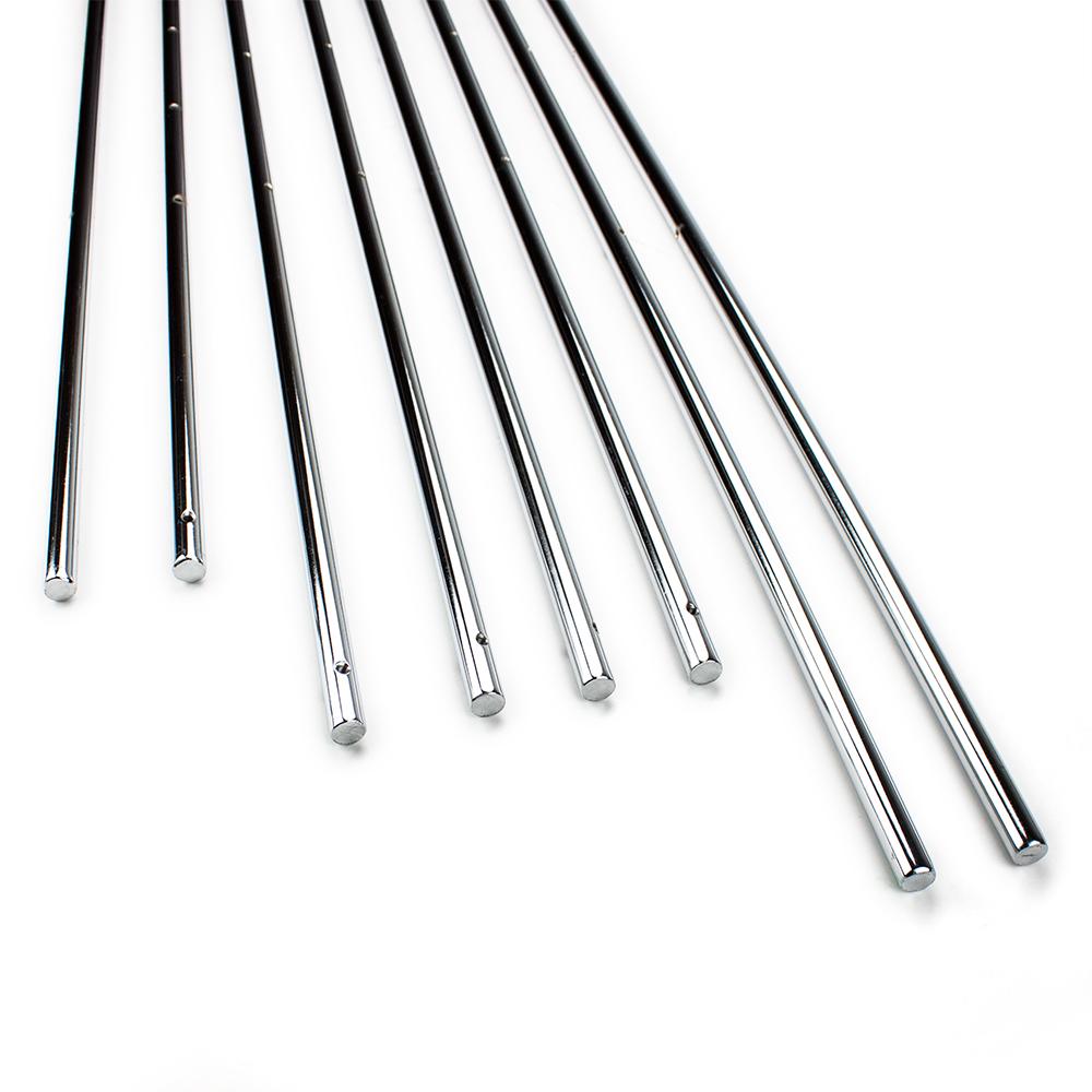 Set of 8 Solid 5/8" Steel Rods for Standard Foosball Tables