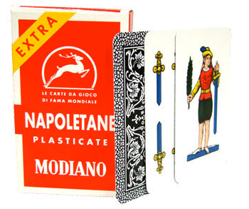 Modiano Napoletane 97/25 Italian Regional Plastic Playing Cards